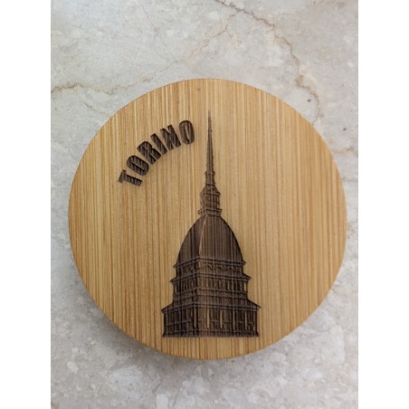 Apribottiglie Magnetico Torino Mole Antonelliana Bambù | Idea Regalo