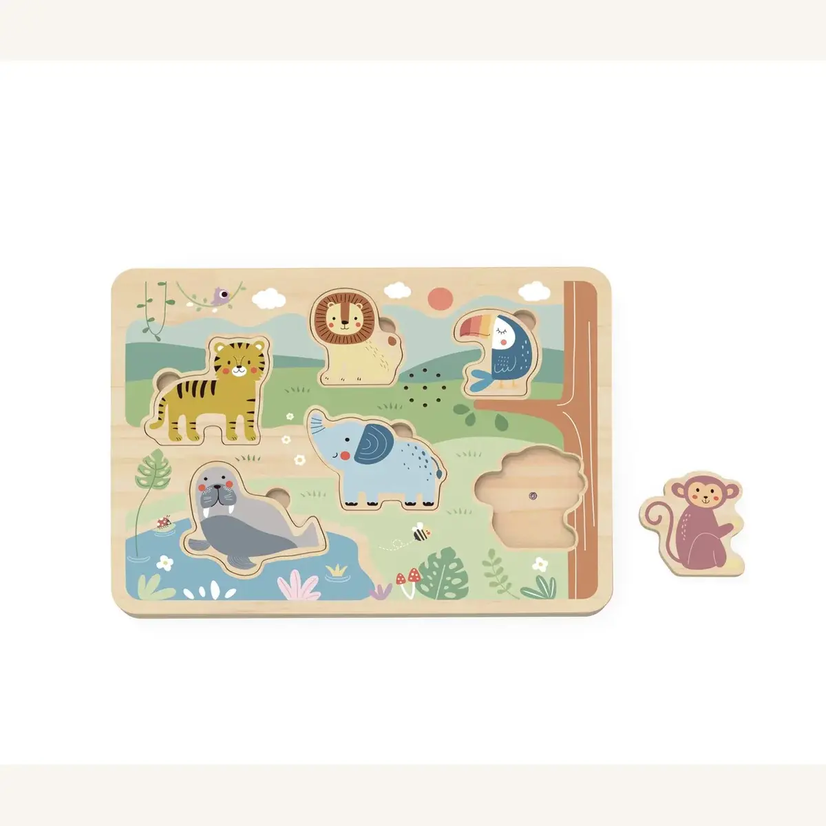 Tooky Toy Puzzle sonoro animali TL065N